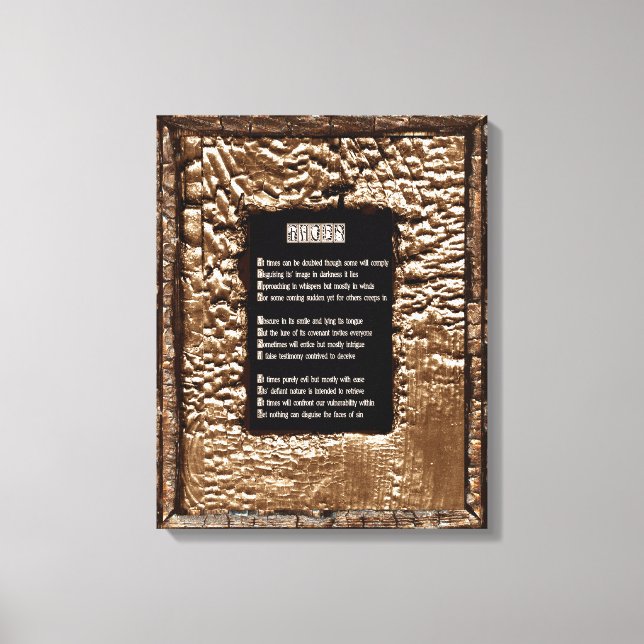 Ansikte i Sin Canvastryck (Framsida)