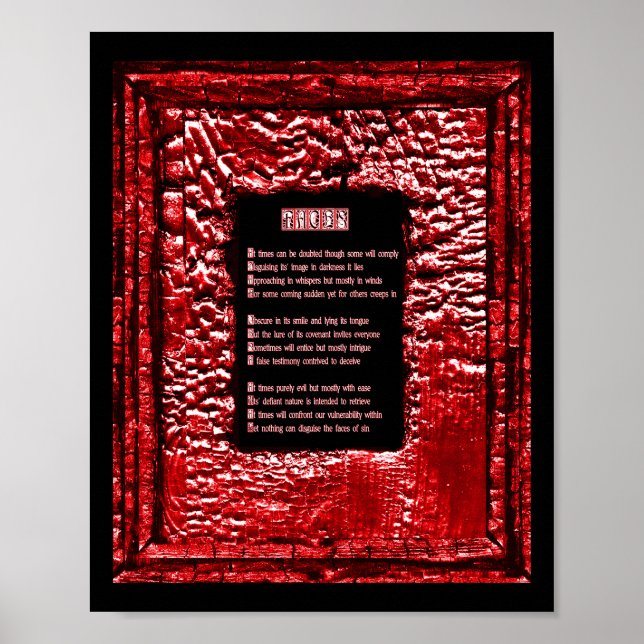 Ansikte i Sin Poster (Framsidan)