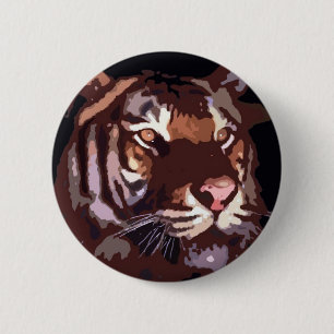 Ansikte i Tiger Knapp