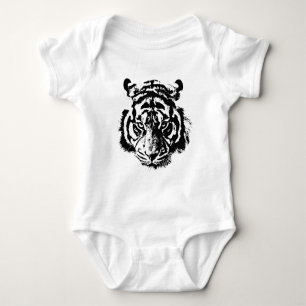 Ansikte i Tiger T Shirt