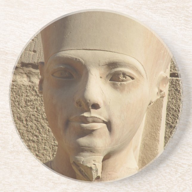 Ansikte i Tutankhamun Sandstone-Underlägg Underlägg (Framsidan)