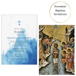 Ansikte i Vatten ortodoxa baptism Inbjudningar