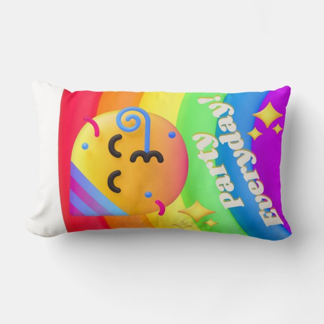 ansikte-ikoncitattecken lumbarkudde (Framsida)