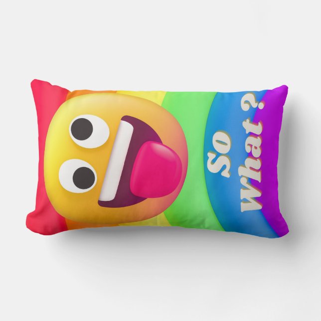 ansikte-ikoncitattecken lumbarkudde (Framsida)