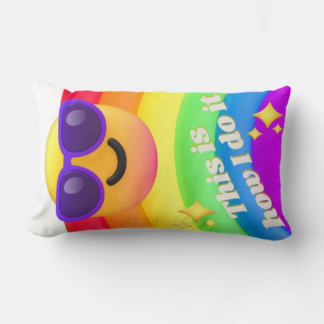 ansikte-ikoncitattecken lumbarkudde (Framsida)