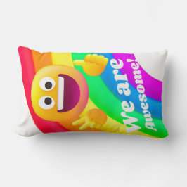 ansikte-ikoncitattecken lumbarkudde