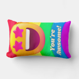 ansikte-ikoncitattecken lumbarkudde