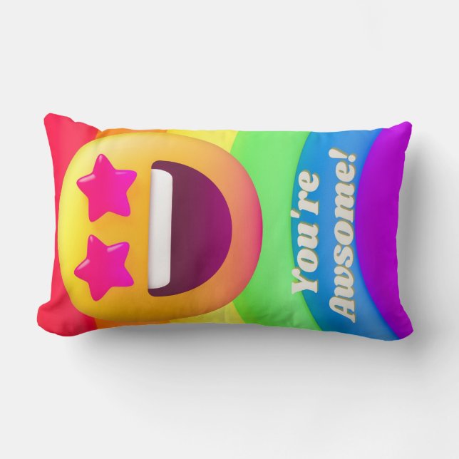 ansikte-ikoncitattecken lumbarkudde (Framsida)