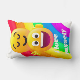 ansikte-ikoncitattecken lumbarkudde