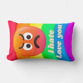 ansikte-ikoncitattecken lumbarkudde