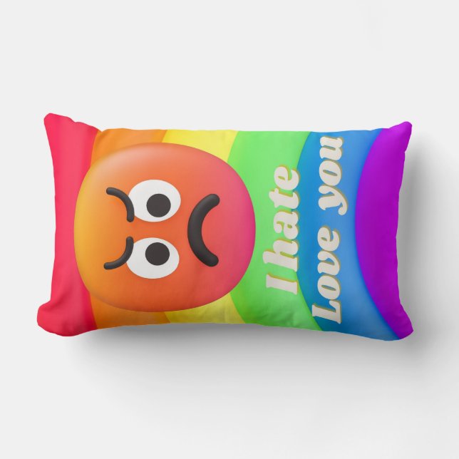 ansikte-ikoncitattecken lumbarkudde (Framsida)