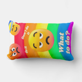 ansikte-ikoncitattecken lumbarkudde