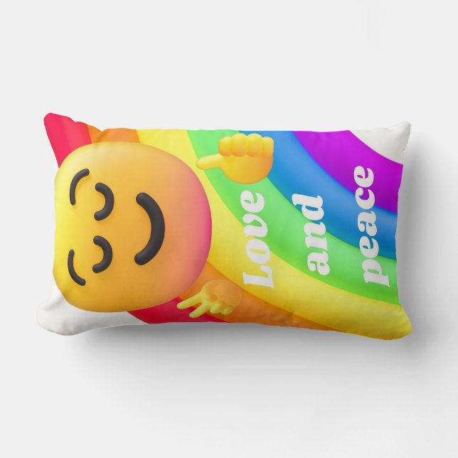 ansikte-ikoncitattecken lumbarkudde (Framsida)