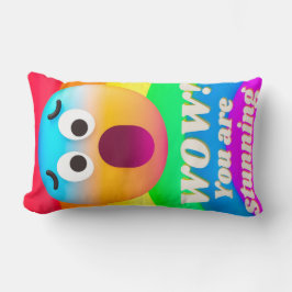 ansikte-ikoncitattecken lumbarkudde