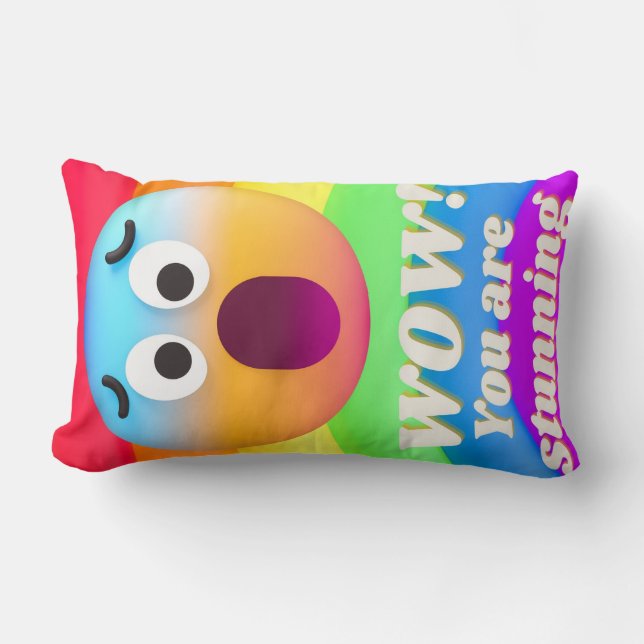 ansikte-ikoncitattecken lumbarkudde (Framsida)