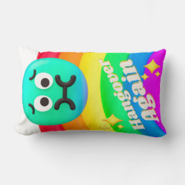 ansikte-ikoncitattecken lumbarkudde