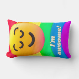 ansikte-ikoncitattecken lumbarkudde