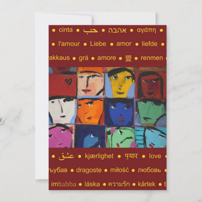 Ansikte-inbjudan Inbjudningar (Framsida)