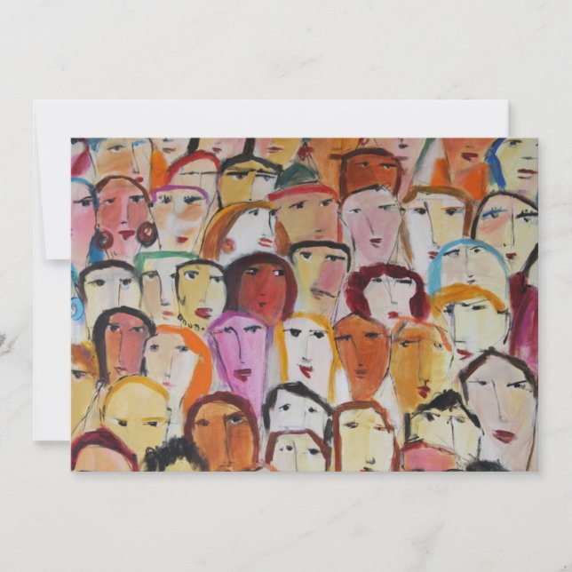 Ansikte-inbjudan Inbjudningar (Framsida)