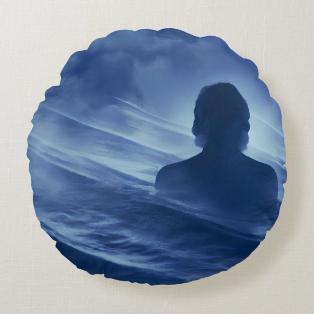 Ansikte it Ensam Rund Kudde (Framsidan)