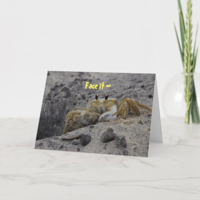 ANSIKTE IT-KORT MISSLYCKATS FÖRHÅLLANDEN TACK KORT (Framsida)