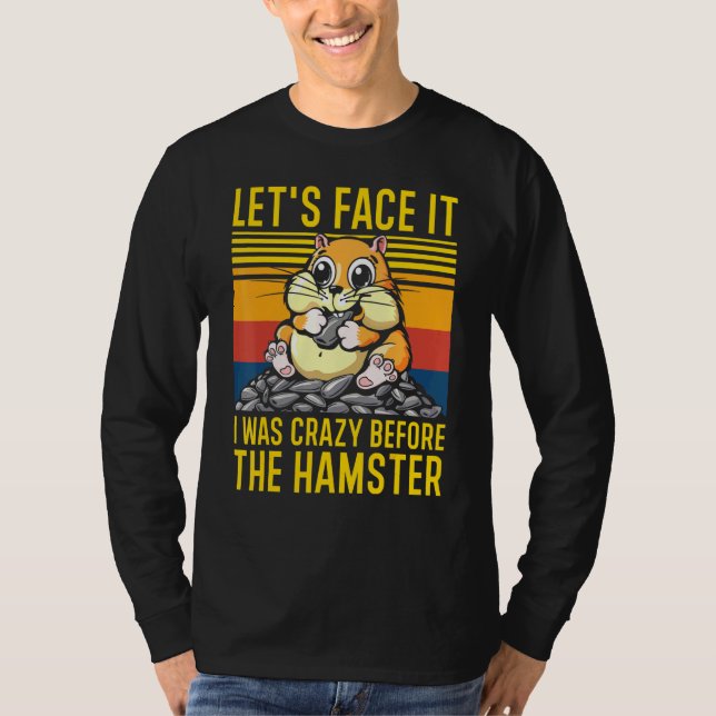 Ansikte, jag var galen innan Hamster Hammy. T Shirt (Framsida)