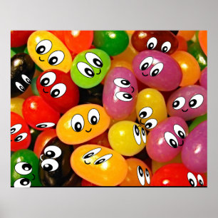 ansikte jellybeans poster