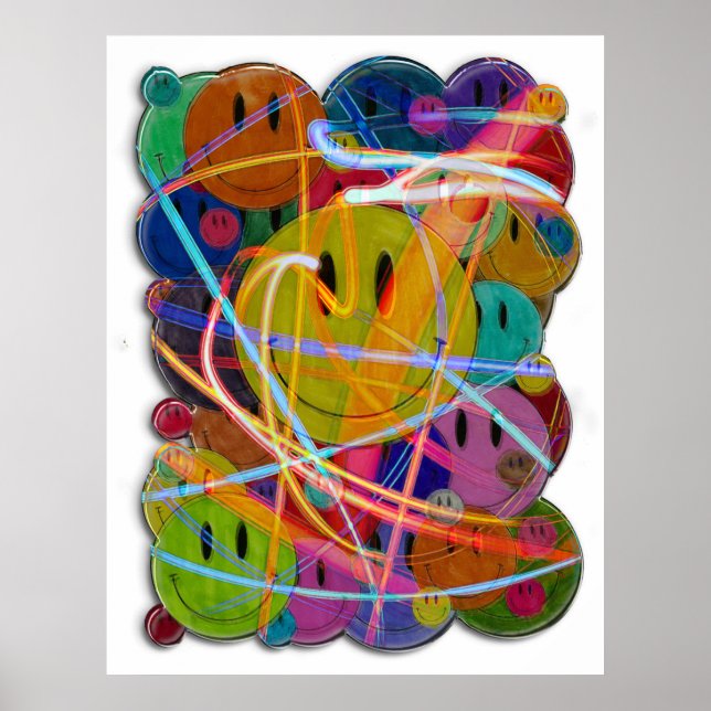 Ansikte-knappar Poster (Framsidan)