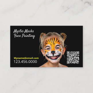 Ansikte målning QR Visitkort