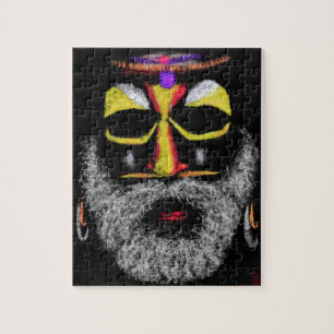 Ansikte Man - Teckning Art Collection Pussel