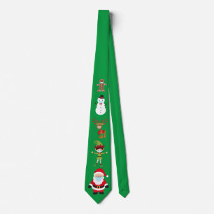 Ansikte Mask jul Covid Santa Reindeer Neck Tie Slips