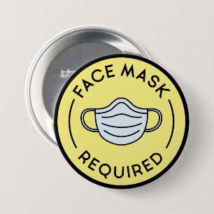 Ansikte-mask krävs knapp