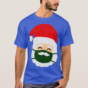 Ansikte Mask Santa jul Mustache T Shirt