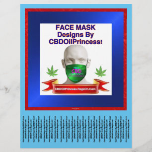 Ansikte maskdesign av CBDOilPrincess! Flyer! Reklamblad