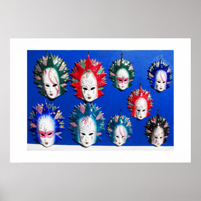 Ansikte masker poster (Framsidan)