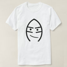 Ansikte med ett leende, vitt