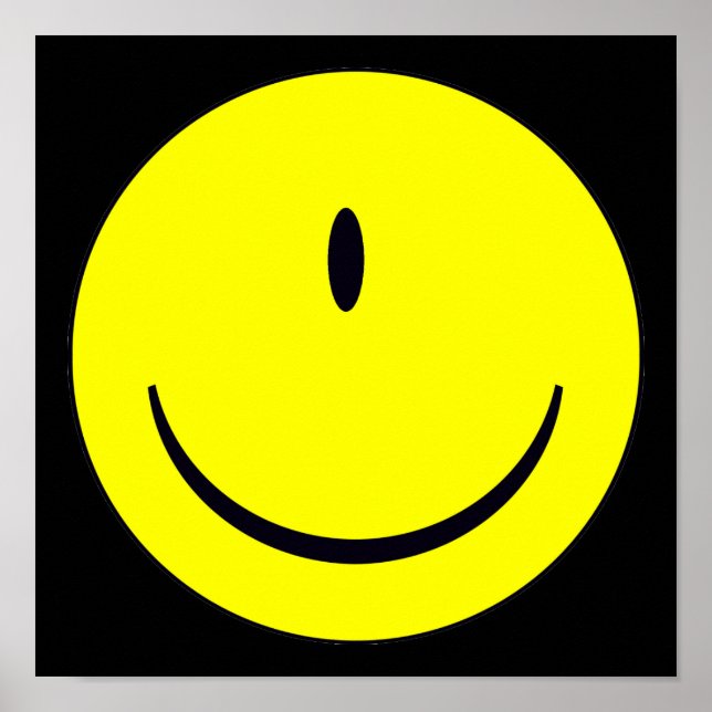 Ansikte med ett Öga-sunt tecken Poster (Framsidan)