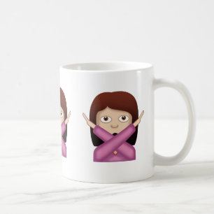 Ansikte med ingen bra gest Emoji Kaffemugg