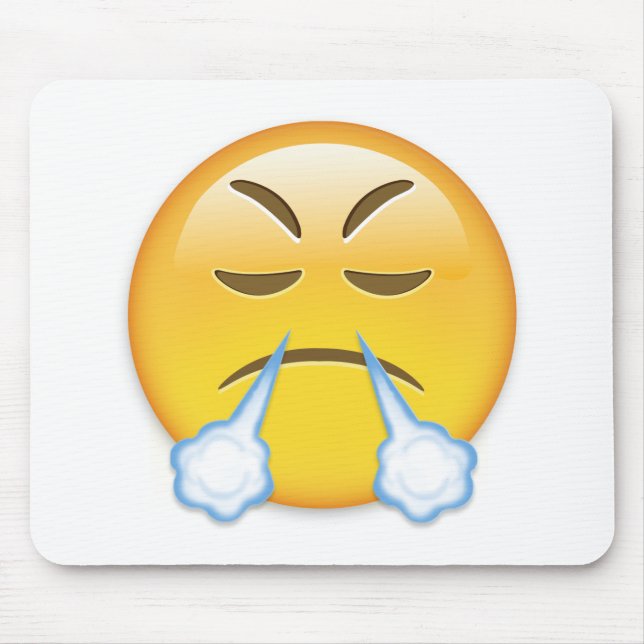 Ansikte med Look av triumfen Emoji Musmatta (Framsidan)