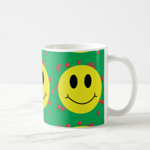 Ansikte med röda hörn kaffemugg