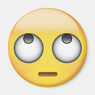 Ansikte med rullande ögon Emoji Magnet