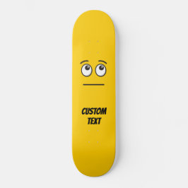 Ansikte med rullande ögon mini skateboard bräda 18,5 cm