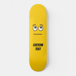 Ansikte med rullande ögon mini skateboard bräda 18,5 cm