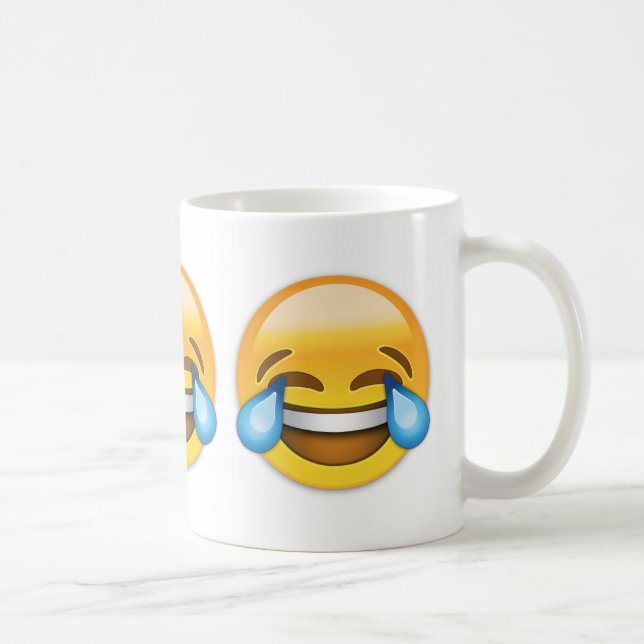 Ansikte med tårar av glädje Emoji Kaffemugg (Höger)