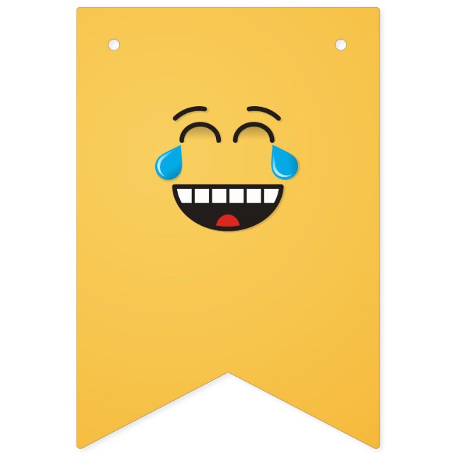 Ansikte med Tårar Joy Vimplar (Första flaggan)