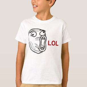 Ansikte Meme för ursinne för LOL-skratt ut högt Tee