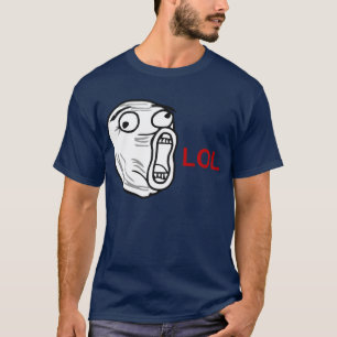 Ansikte Meme för ursinne för LOL-skratt ut högt Tee