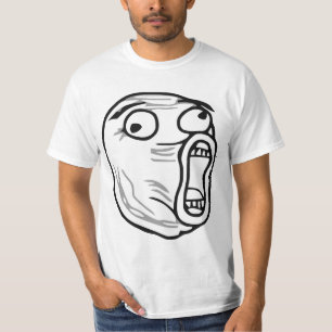 Ansikte Meme för ursinne för LOL-skratt ut högt Tee