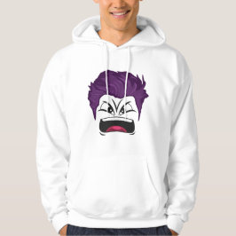 ANSIKTE MÖNSTER DESIGN HOODIE