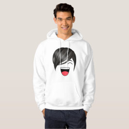 ANSIKTE MÖNSTER DESIGN HOODIE